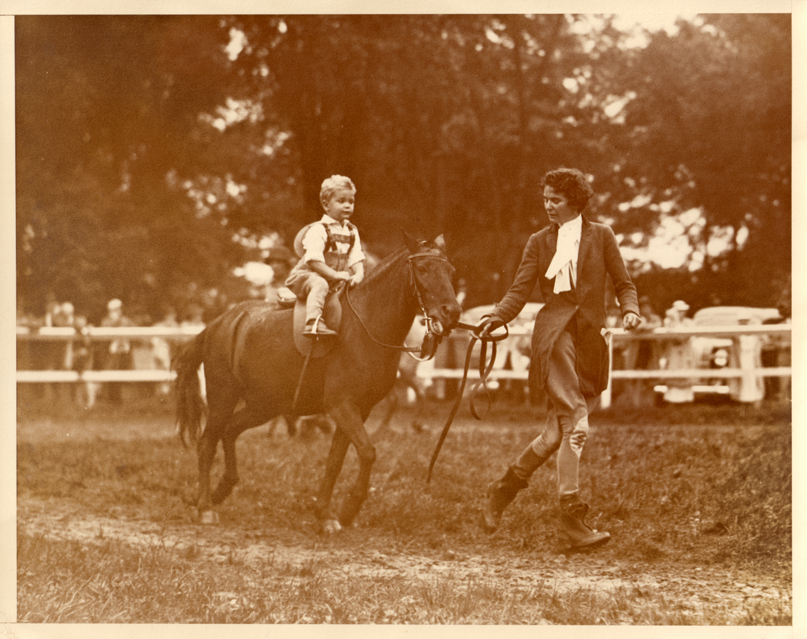 Anzel Mead & George Mead on a pony